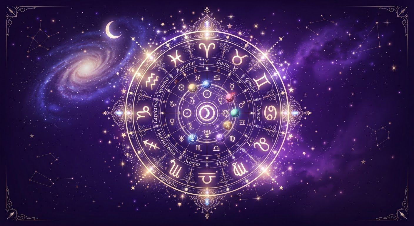 Détail astrologique : Horoscope juillet 2026 : prévisions par signe — symboles du zodiaque et cosmos