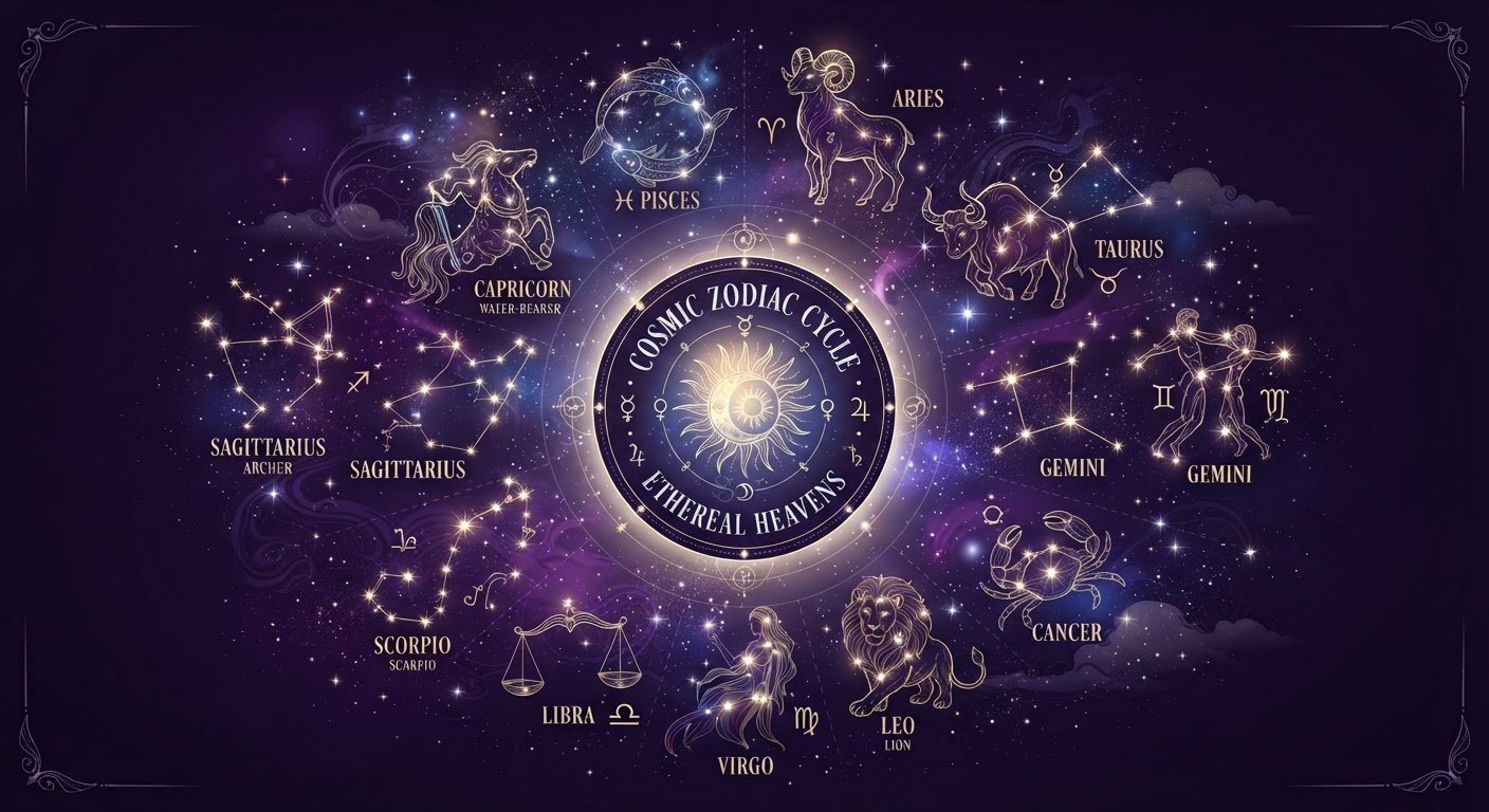 Détail astrologique : Le retour de Saturne : pourquoi tout change vers 29 ans — symboles du zodiaque et cosmos
