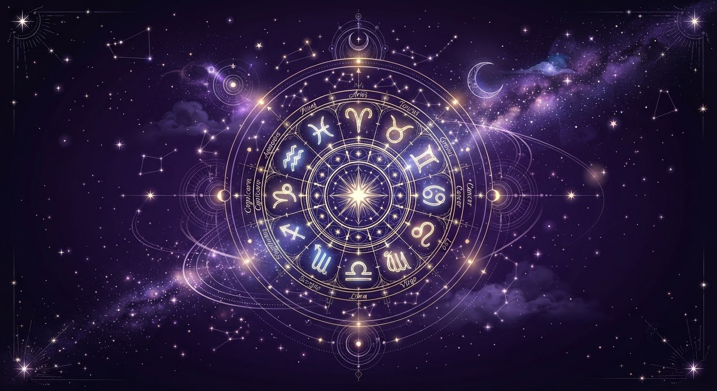 Détail astrologique : Les maisons astrologiques expliquées simplement — symboles du zodiaque et cosmos