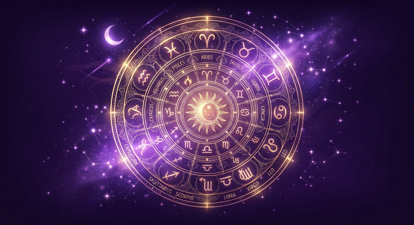 Détail astrologique : Horoscope été 2026 : prévisions par signe du zodiaque — symboles du zodiaque et cosmos